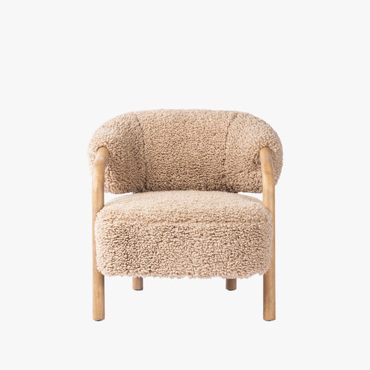 Chaise Brodie à quatre mains en toast Andes