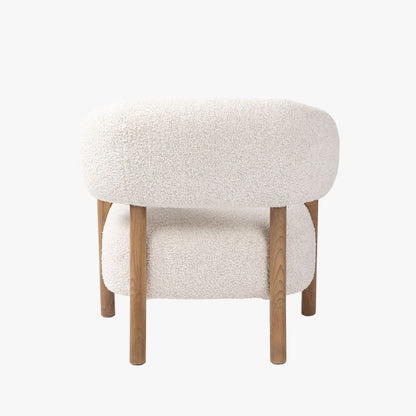 Chaise Brodie à quatre mains en ivoire Sheldon