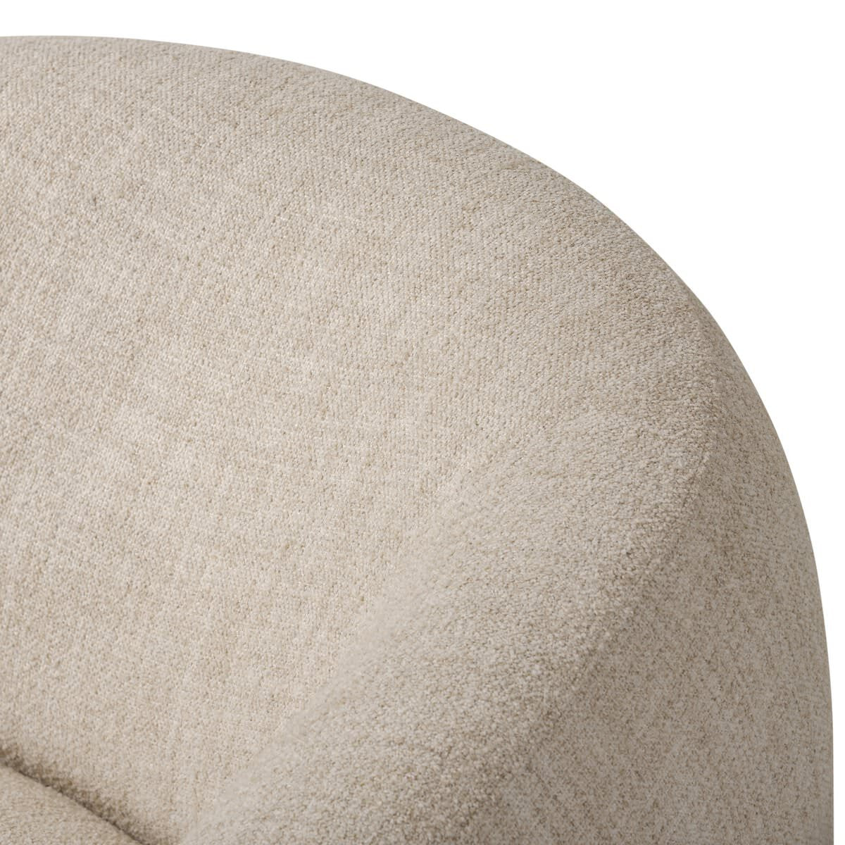 Chaise pivotante Four Hands Channing en crème Yuma