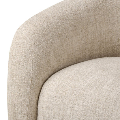 Chaise pivotante Four Hands Channing en crème Yuma