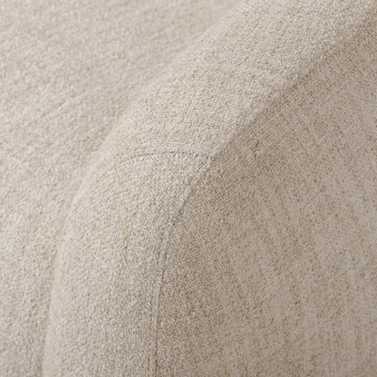 Chaise pivotante Four Hands Channing en crème Yuma