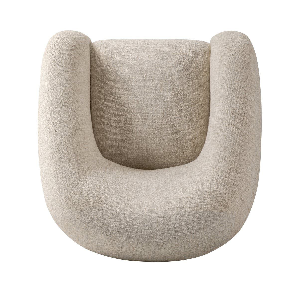 Chaise pivotante Four Hands Channing en crème Yuma