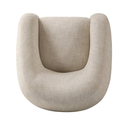 Chaise pivotante Four Hands Channing en crème Yuma