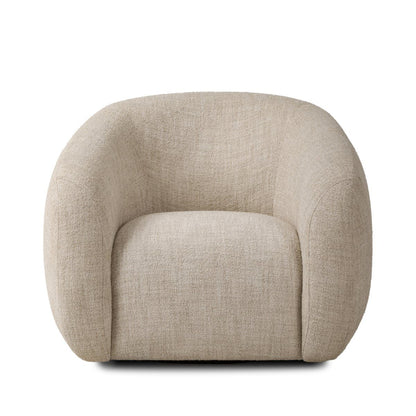 Chaise pivotante Four Hands Channing en crème Yuma