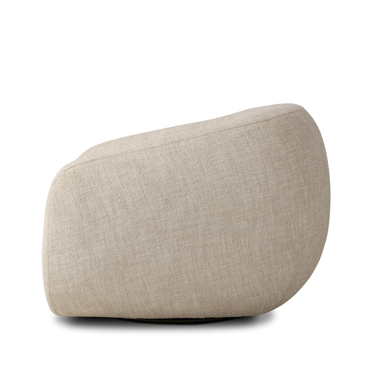 Chaise pivotante Four Hands Channing en crème Yuma