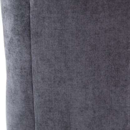 Chaise Clermont à quatre mains en velours usé anthracite