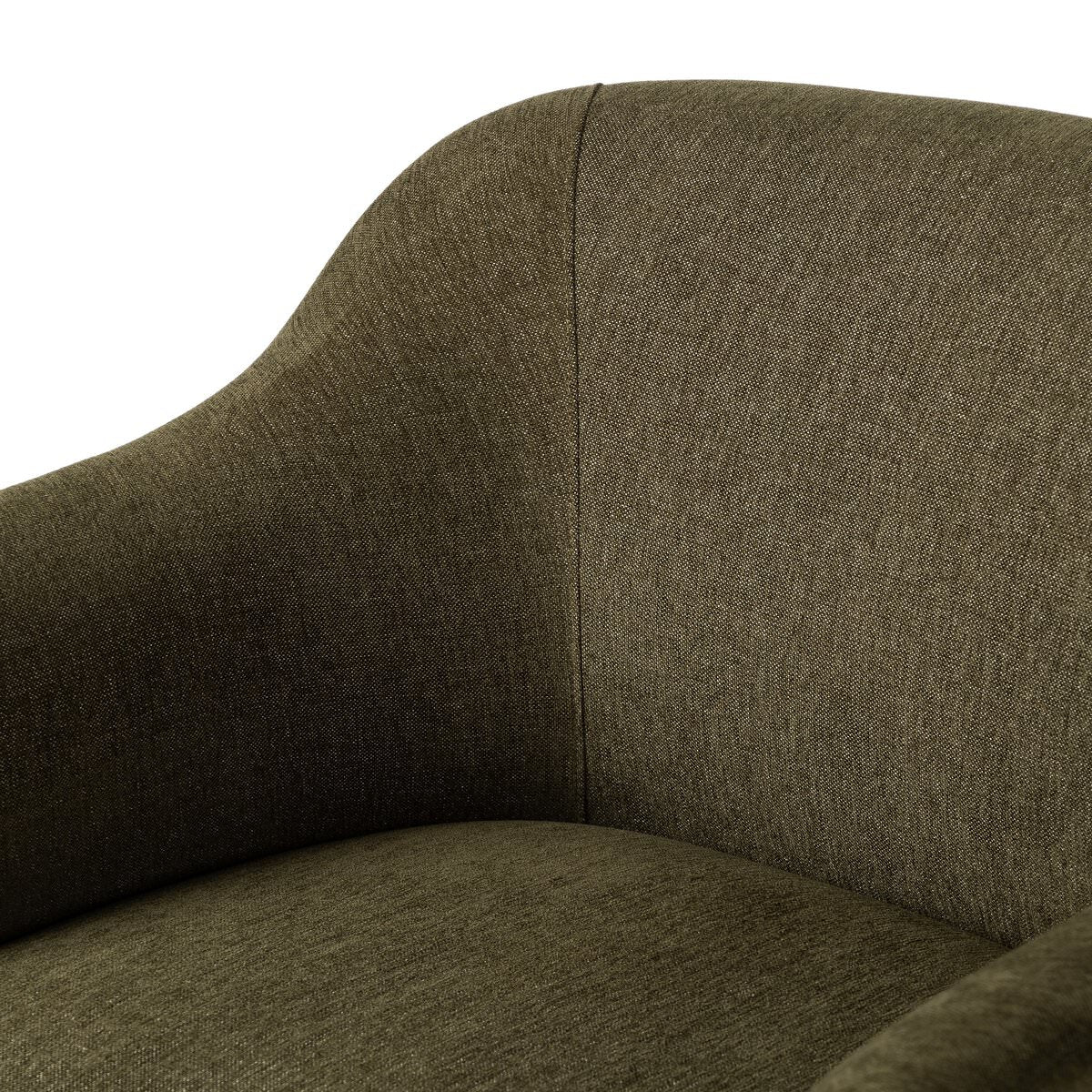 Chaise Colston à quatre mains en olive Sutton 