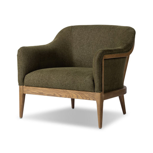 Chaise Colston à quatre mains en olive Sutton 