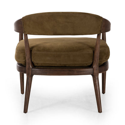 Chaise danoise Four Hands en nubuck Cottswald Moss