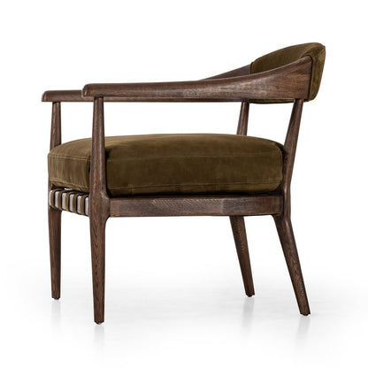 Chaise danoise Four Hands en nubuck Cottswald Moss