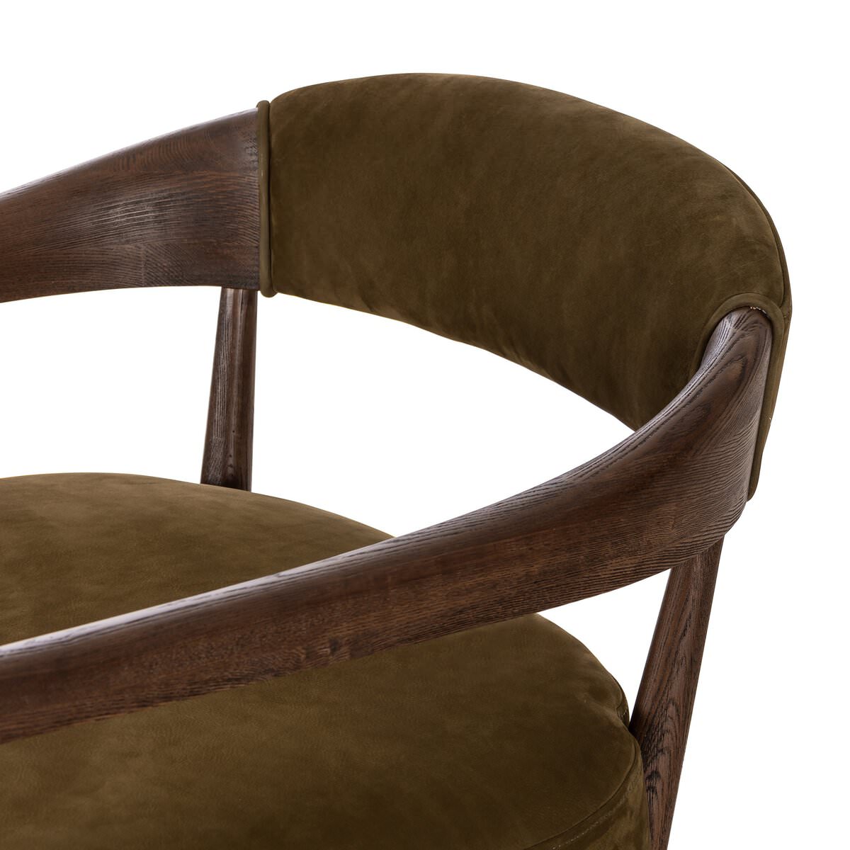 Chaise danoise Four Hands en nubuck Cottswald Moss