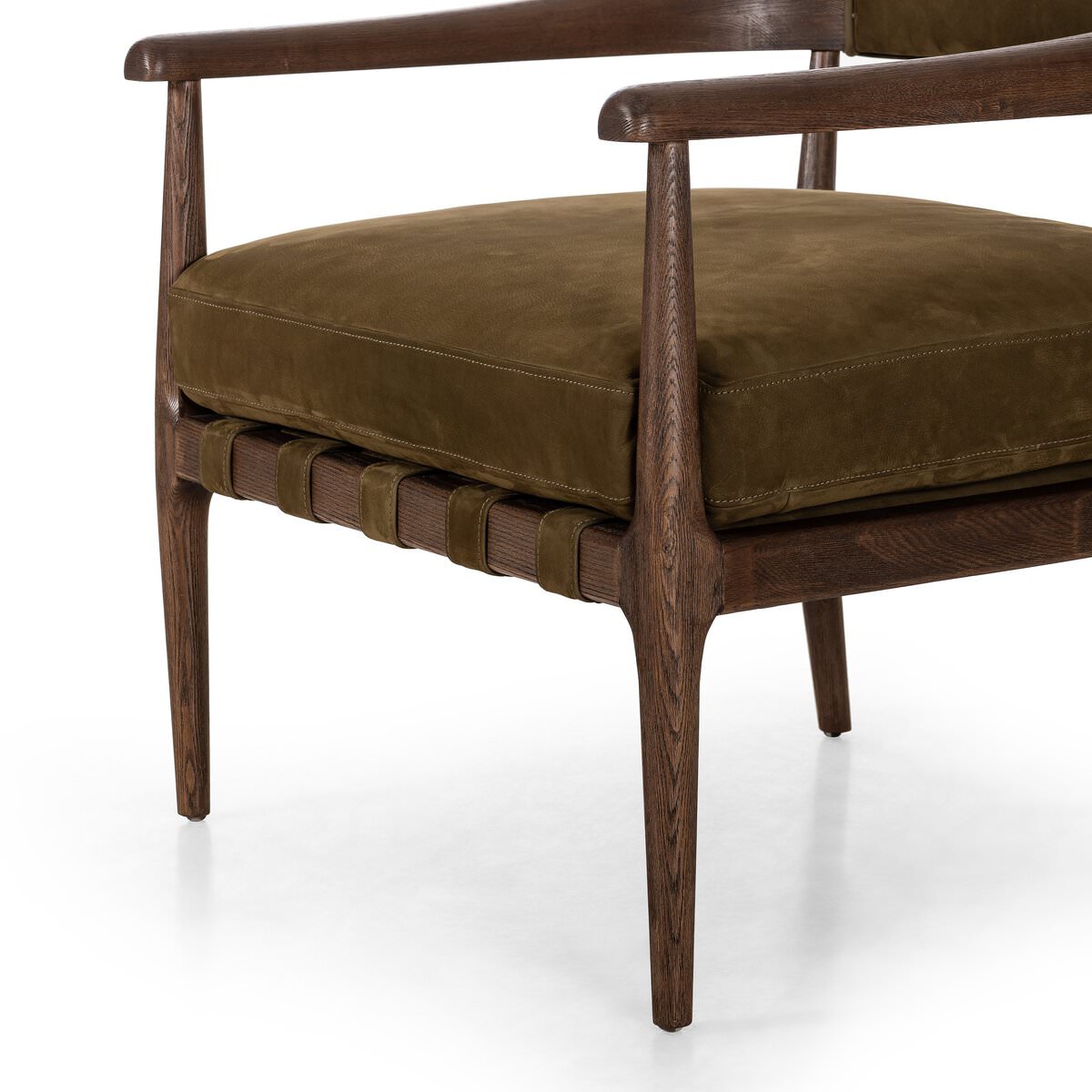 Chaise danoise Four Hands en nubuck Cottswald Moss