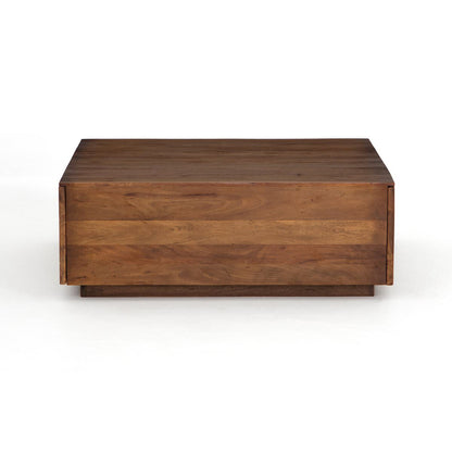 Table basse de rangement Four Hands Duncan en bois fruitier recyclé
