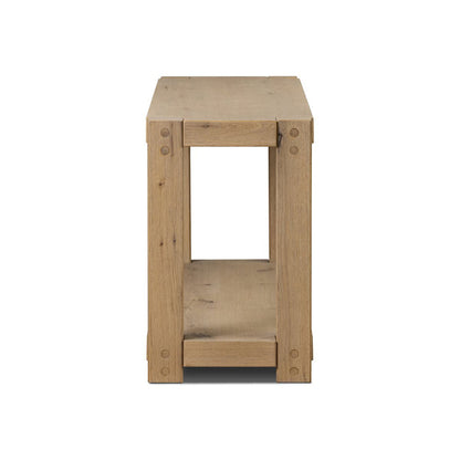 Console Four Hands Emmer en chêne fumé vieilli