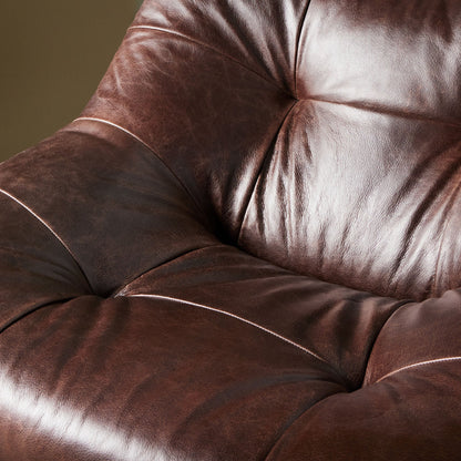 Chaise pivotante Farley à quatre mains en couleur cigare Conroe