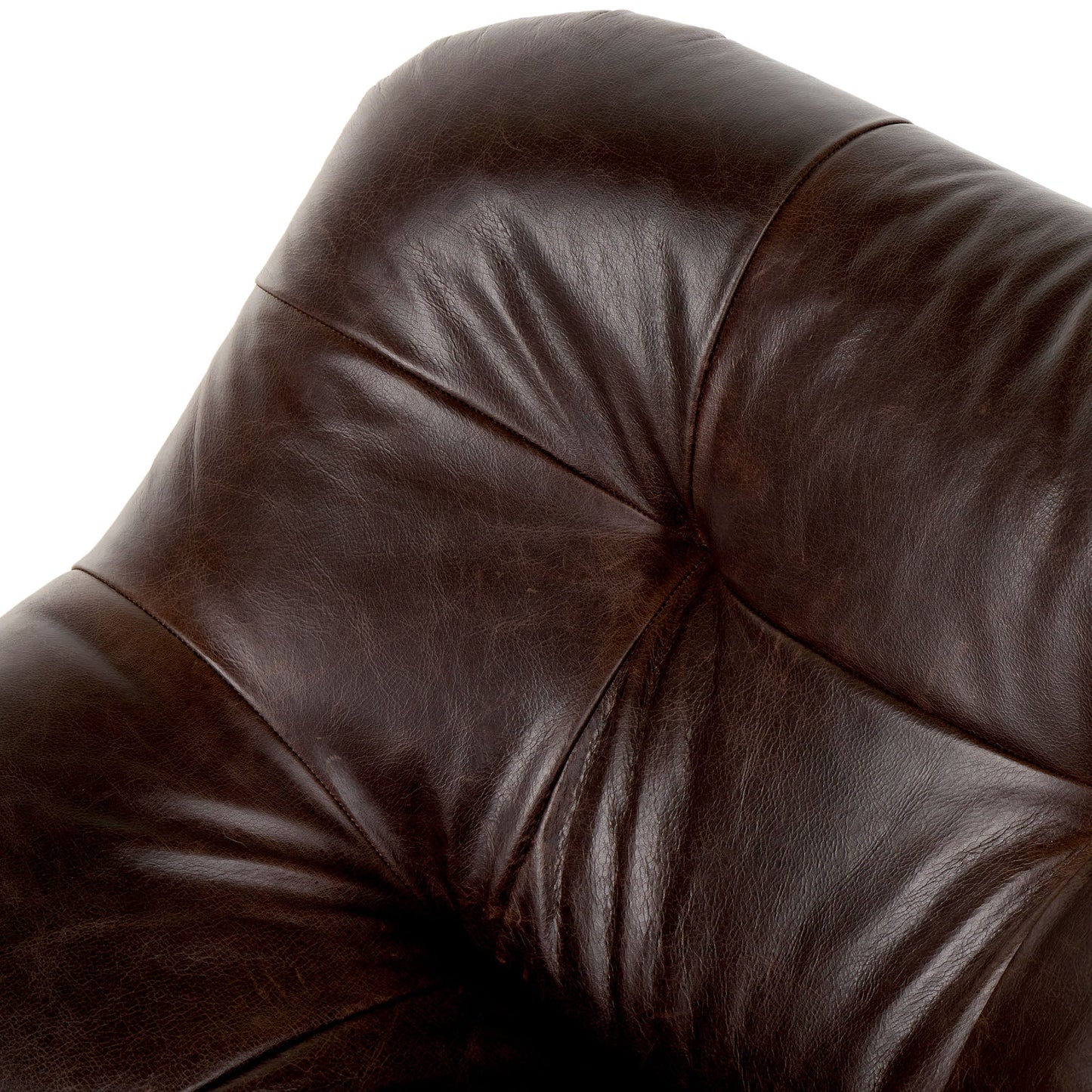 Chaise pivotante Farley à quatre mains en couleur cigare Conroe