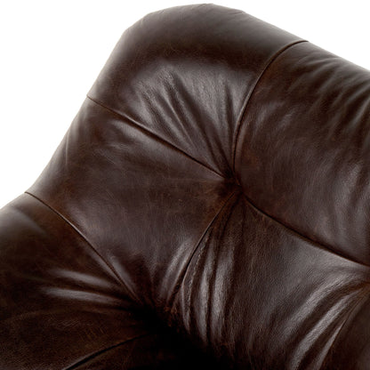 Chaise pivotante Farley à quatre mains en couleur cigare Conroe