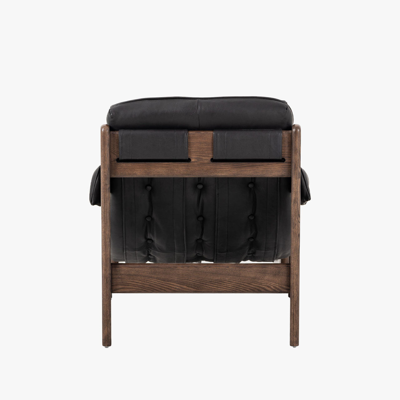 Chaise et ottomane Halston Four Hands en noir Heirloom