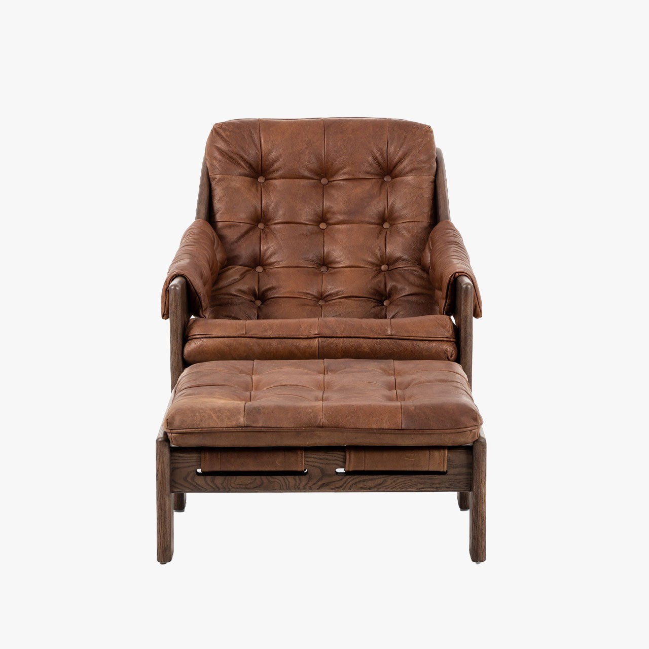 Chaise et ottomane Halston Four Hands en Sienna Heirloom