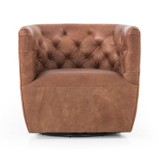 Chaise pivotante Four Hands Hanover en Sienna Heirloom