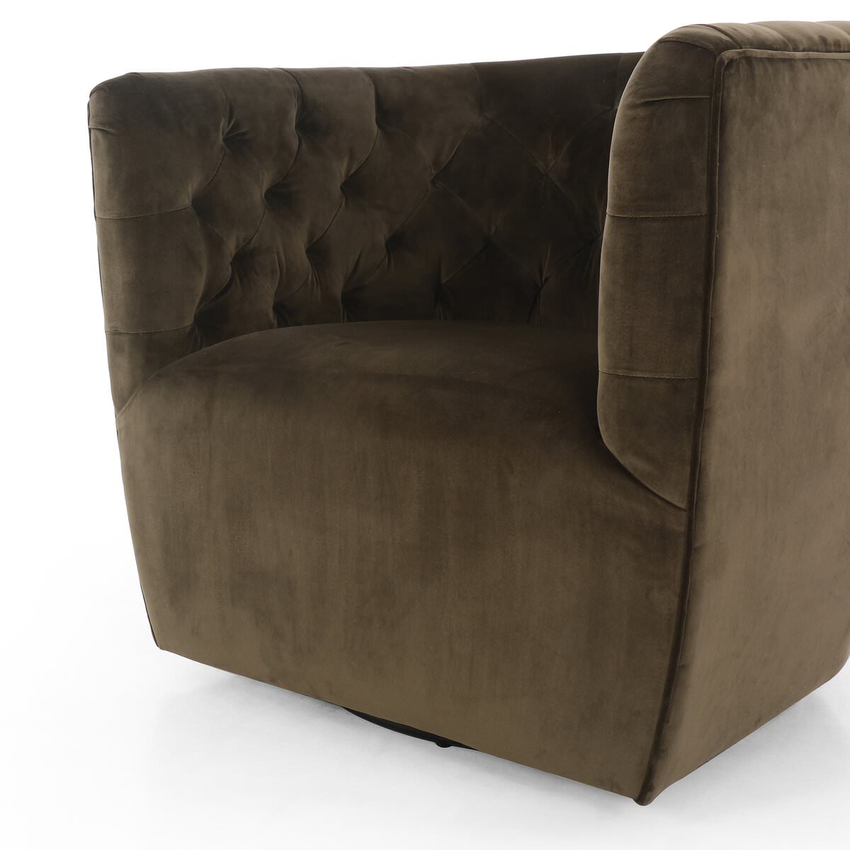 Chaise pivotante Four Hands Hanover en Surrey Olive