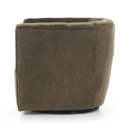Chaise pivotante Four Hands Hanover en Surrey Olive