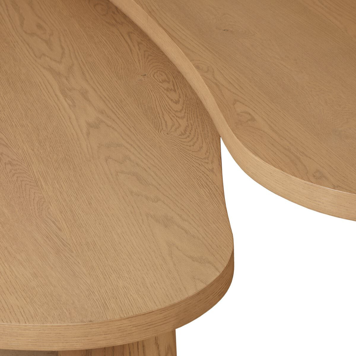 Ensemble de tables basses gigognes Joji Four Hands en placage de chêne naturel