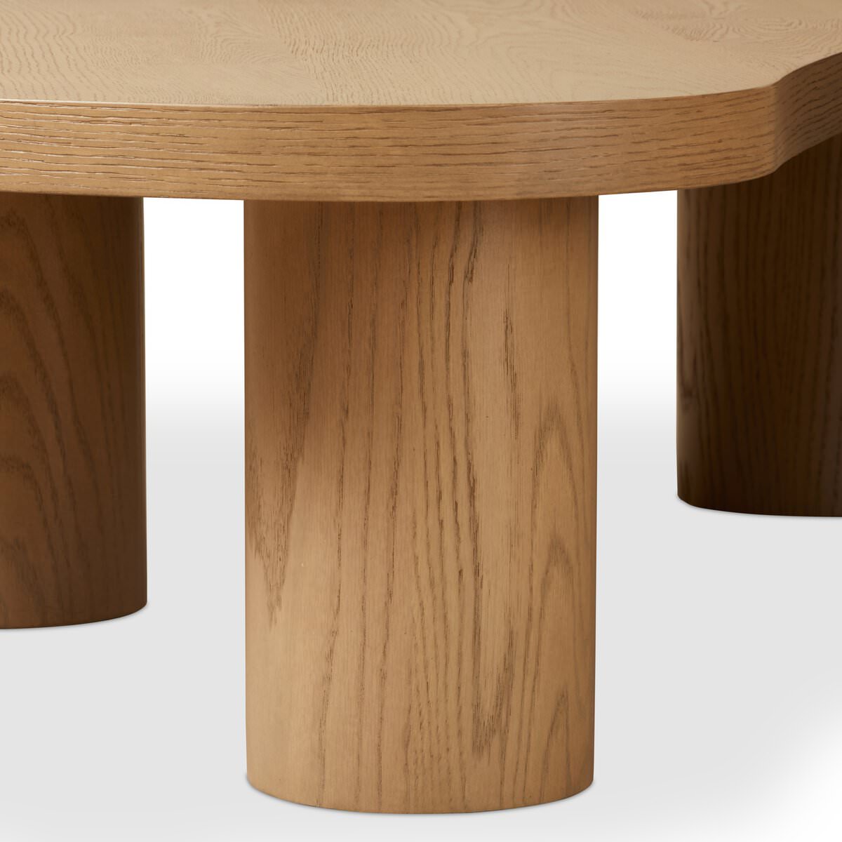 Ensemble de tables basses gigognes Joji Four Hands en placage de chêne naturel