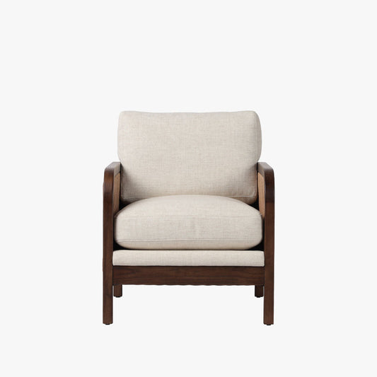 Chaise Kalani à quatre mains en Alcala crème