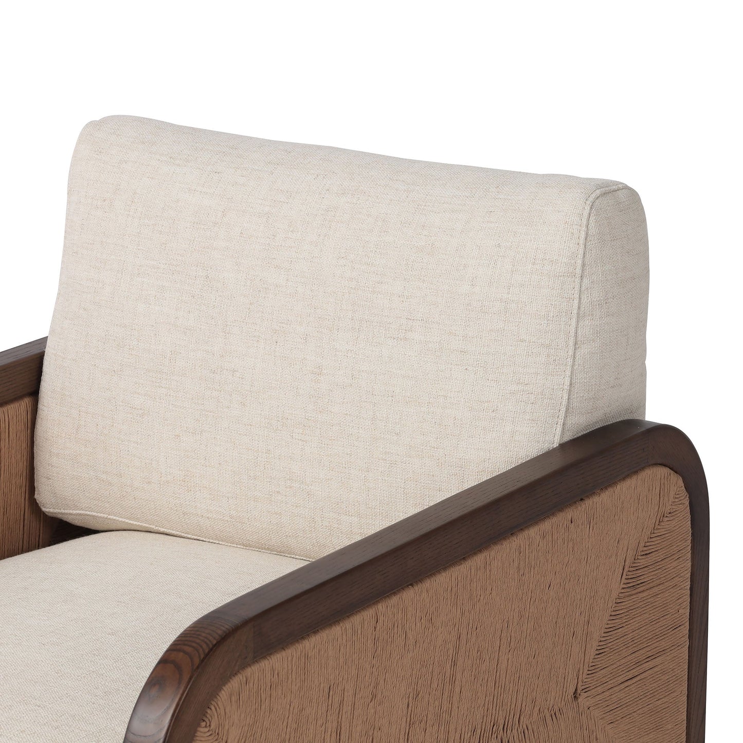 Chaise Kalani à quatre mains en Alcala crème