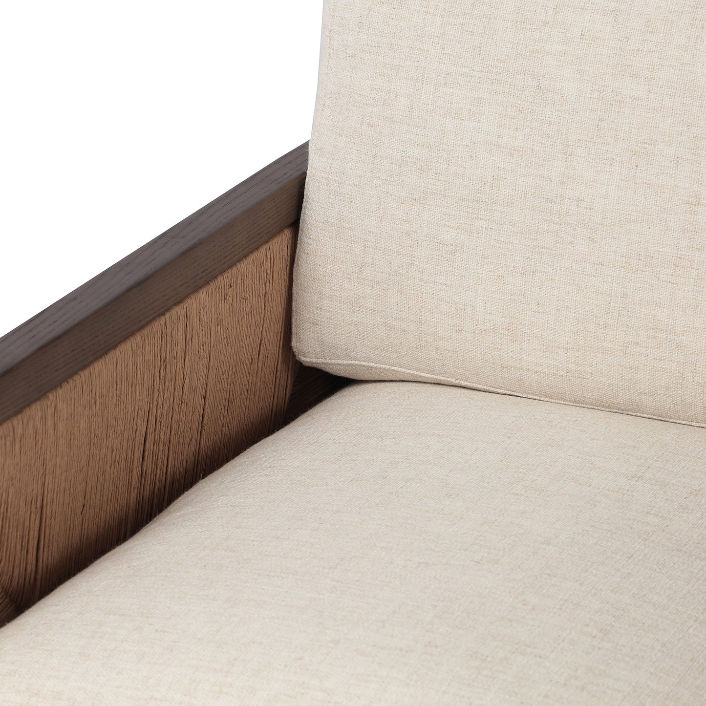 Chaise Kalani à quatre mains en Alcala crème