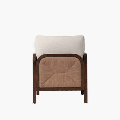 Chaise Kalani à quatre mains en Alcala crème