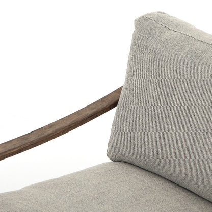 Chaise Kennedy Four Hands en gabardine grise