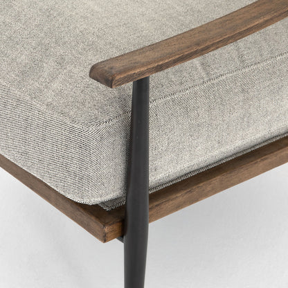 Chaise Kennedy Four Hands en gabardine grise