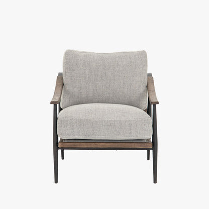 Chaise Kennedy Four Hands en gabardine grise