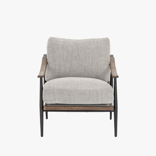 Chaise Kennedy Four Hands en gabardine grise
