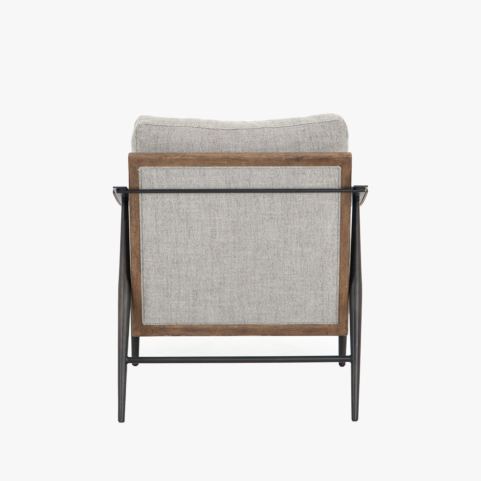 Chaise Kennedy Four Hands en gabardine grise