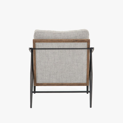 Chaise Kennedy Four Hands en gabardine grise