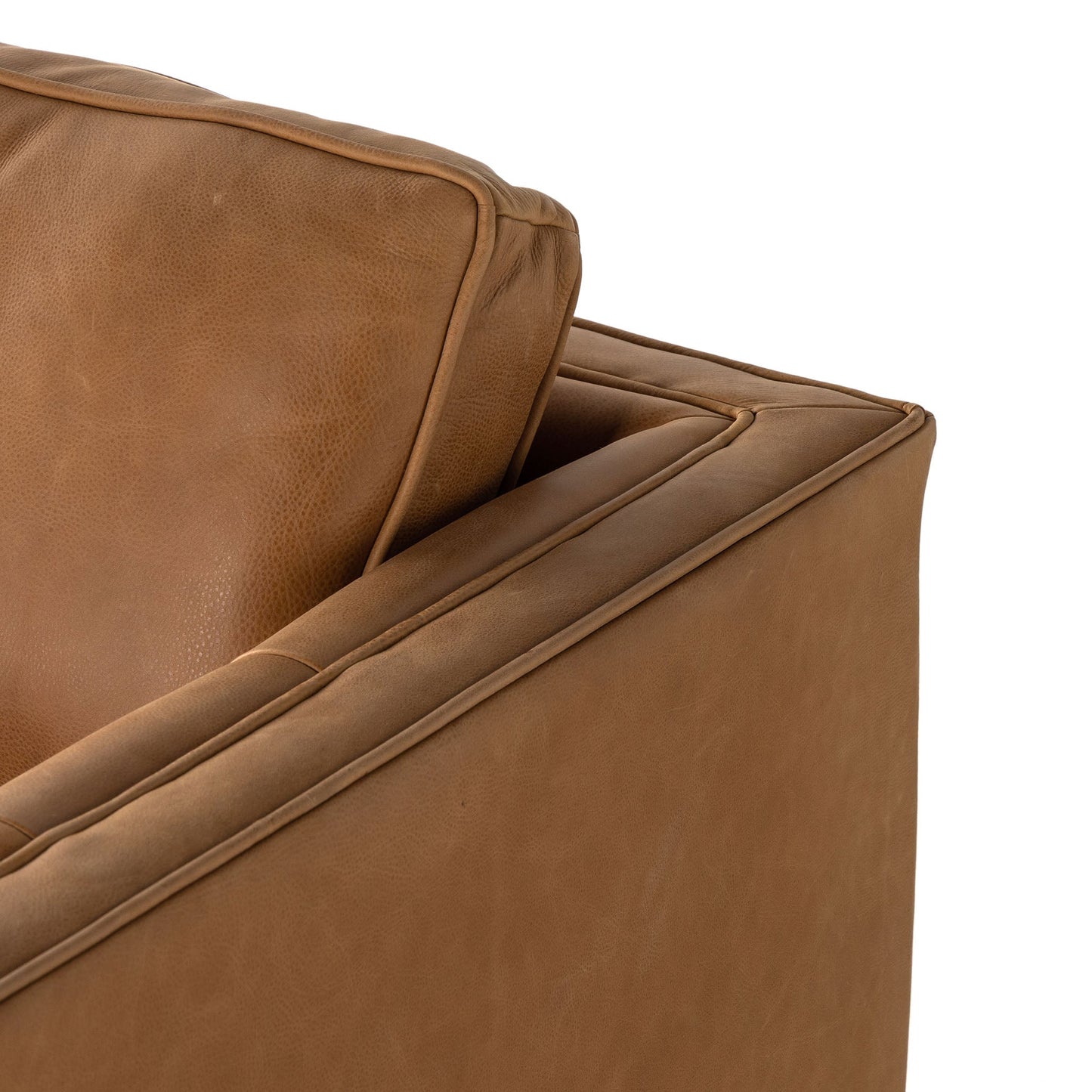 Chaise pivotante Kiera à quatre mains en cognac Palermo