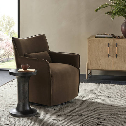 Chaise pivotante Four Hands Kimble en café Henry