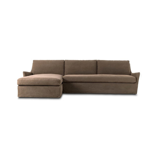 Chaise longue sectionnelle gauche Four Hands Monette 2 pièces en café Broadway