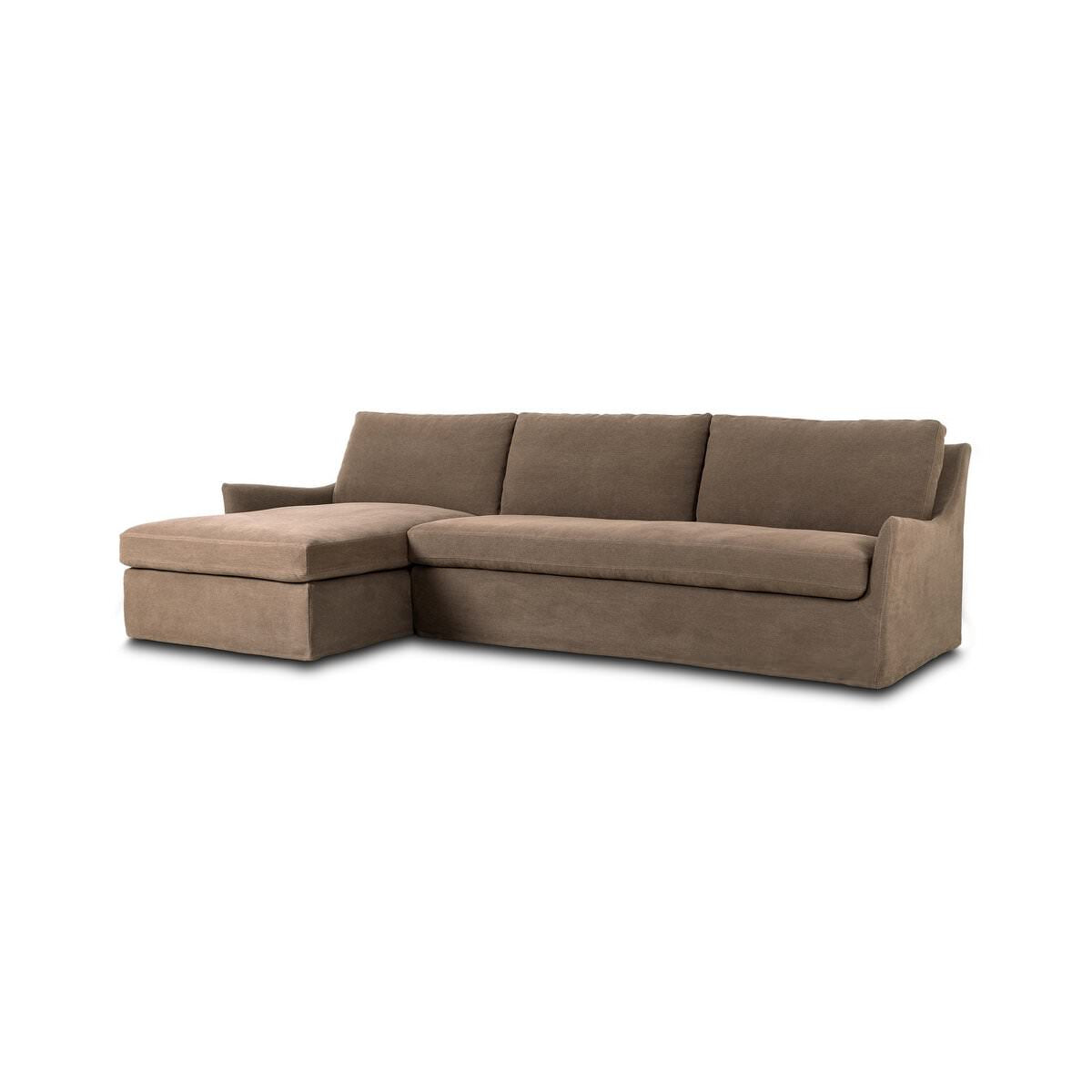Chaise longue sectionnelle gauche Four Hands Monette 2 pièces en café Broadway