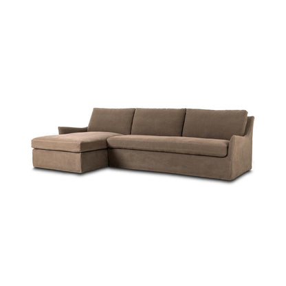 Chaise longue sectionnelle gauche Four Hands Monette 2 pièces en café Broadway