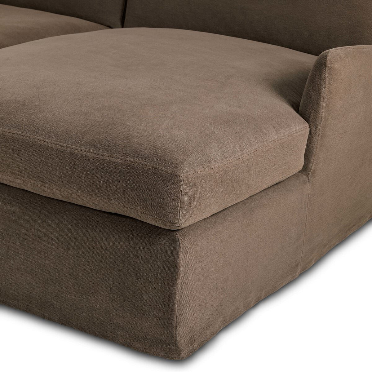 Chaise longue sectionnelle droite Four Hands Monette 2 pièces en café Broadway
