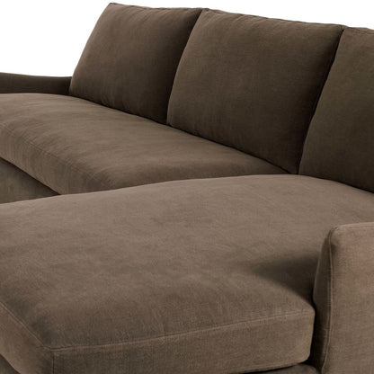 Chaise longue sectionnelle droite Four Hands Monette 2 pièces en café Broadway