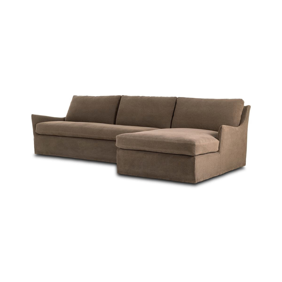 Chaise longue sectionnelle droite Four Hands Monette 2 pièces en café Broadway