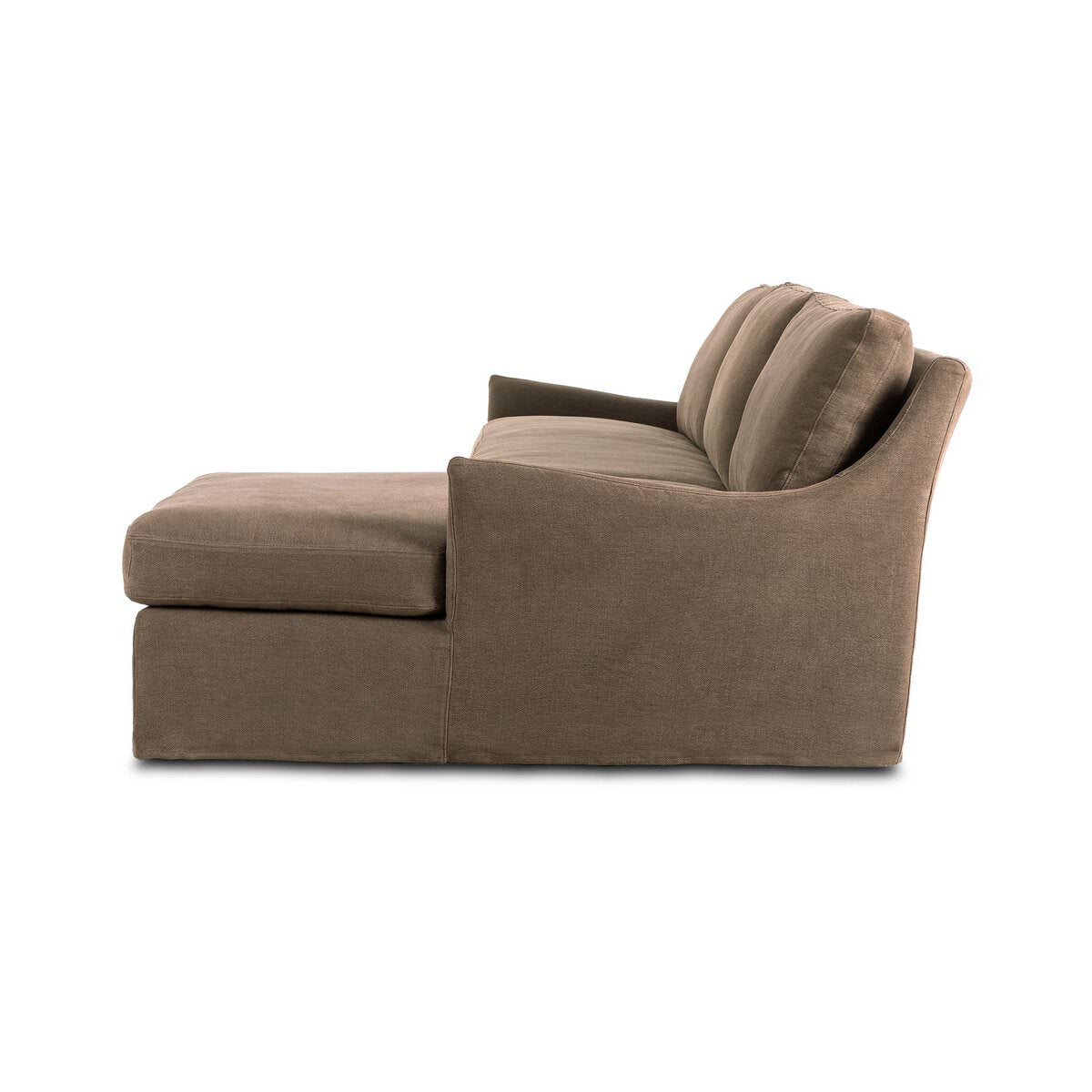 Chaise longue sectionnelle droite Four Hands Monette 2 pièces en café Broadway