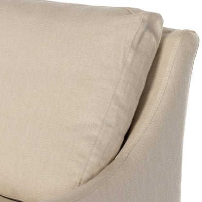 Housse pour chaise pivotante Four Hands Monette en couleur naturelle de Bruxelles