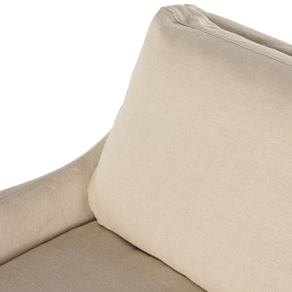 Housse pour chaise pivotante Four Hands Monette en couleur naturelle de Bruxelles