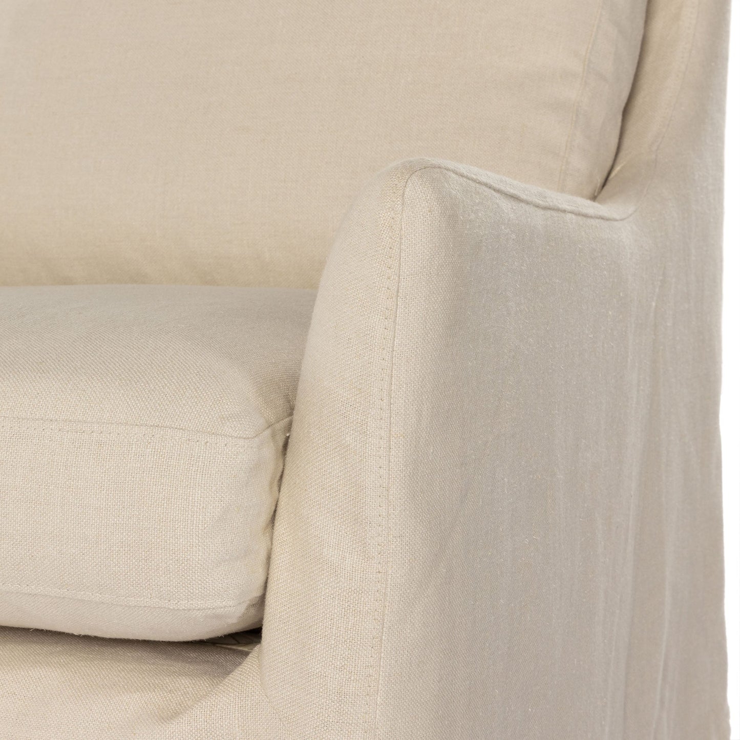 Housse pour chaise pivotante Four Hands Monette en couleur naturelle de Bruxelles